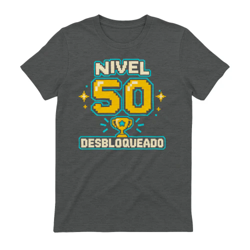 Camiseta 50 años · Nivel 50 desbloqueado