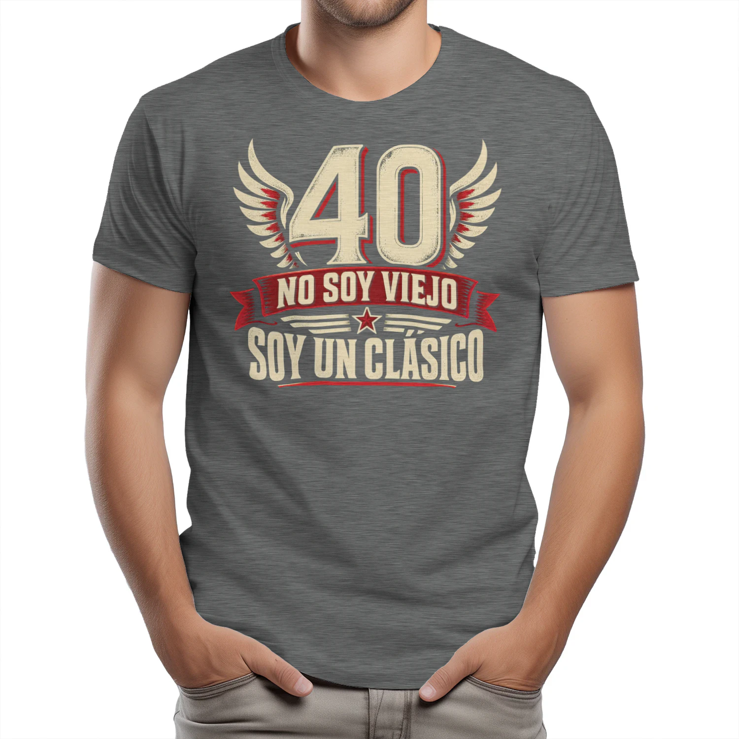 Camiseta 40 años · No soy viejo, soy un clásico
