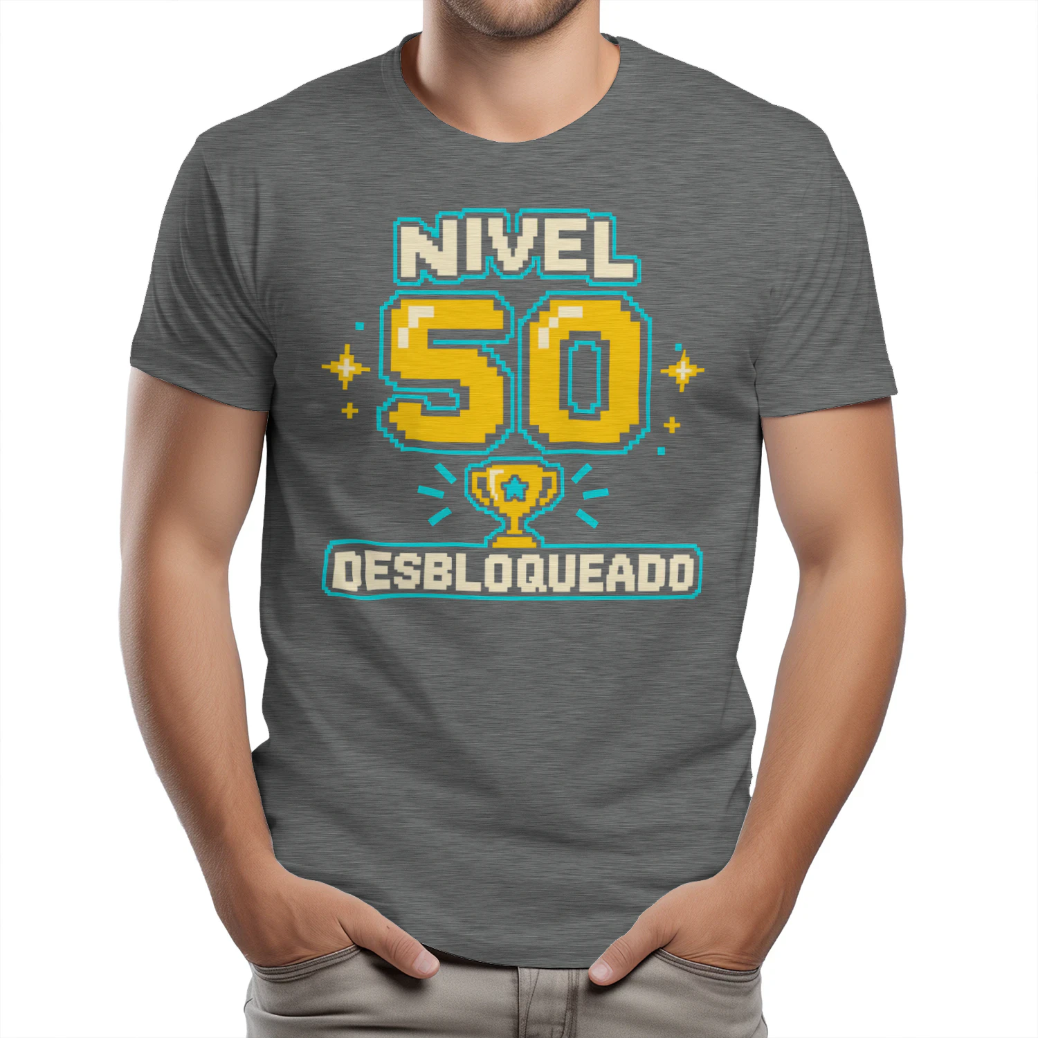 Camiseta 50 años · Nivel 50 desbloqueado