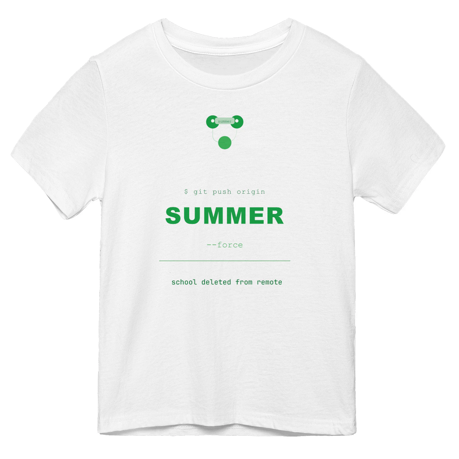 Git Push Origin Summer Force Coding Humor – School Out For Summer 2026
