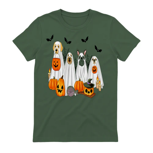 Halloween Dog Shirt | Cute Ghost Costume Gift for Dog Lovers
