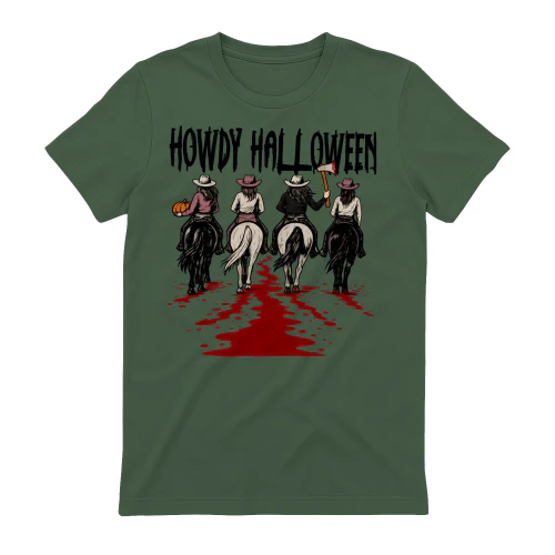  Howdy Halloween Western Shirt - Spooky Cowboy Ghost Rider Tee