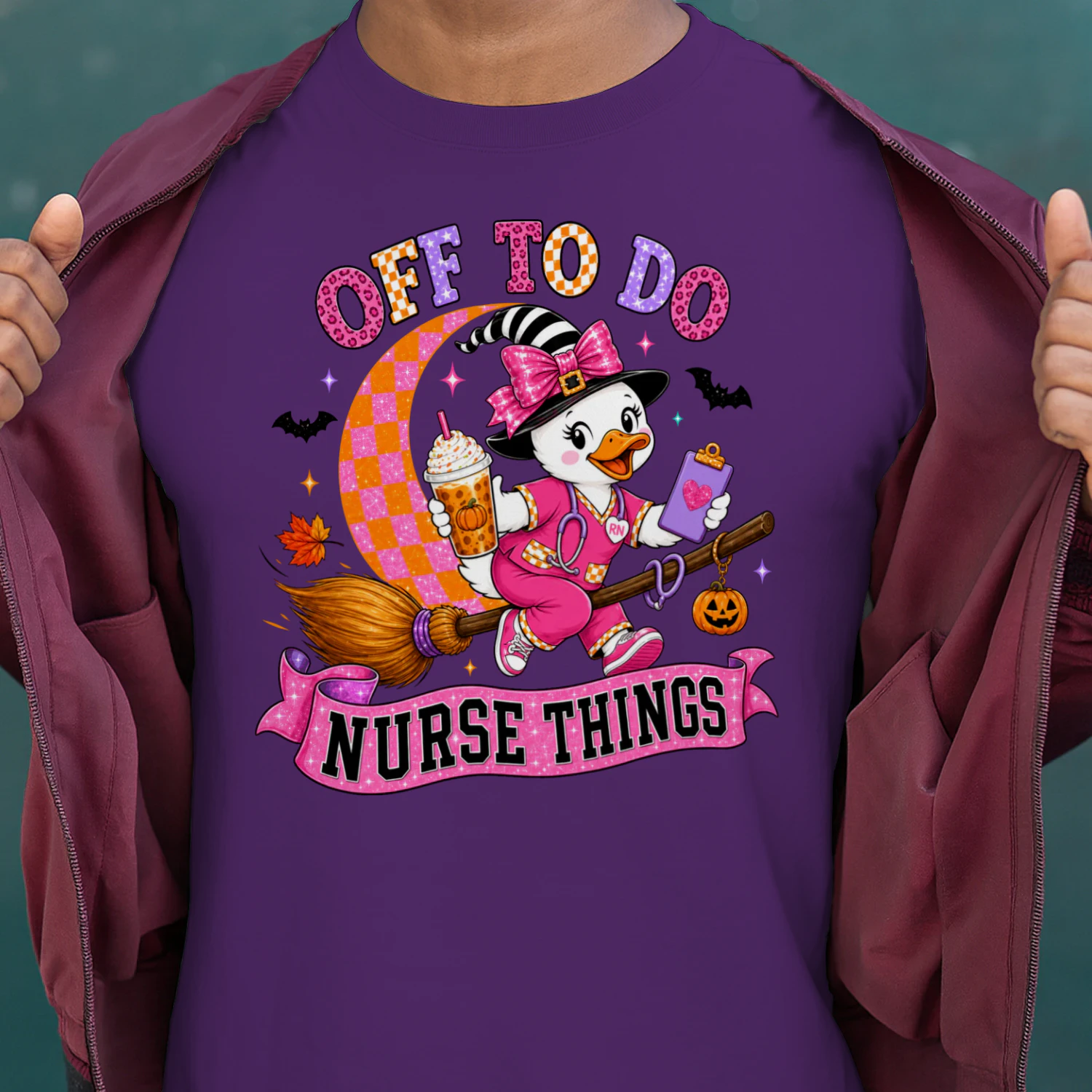 Funny Nurse Shirt – Pink Witch Duck Nurse