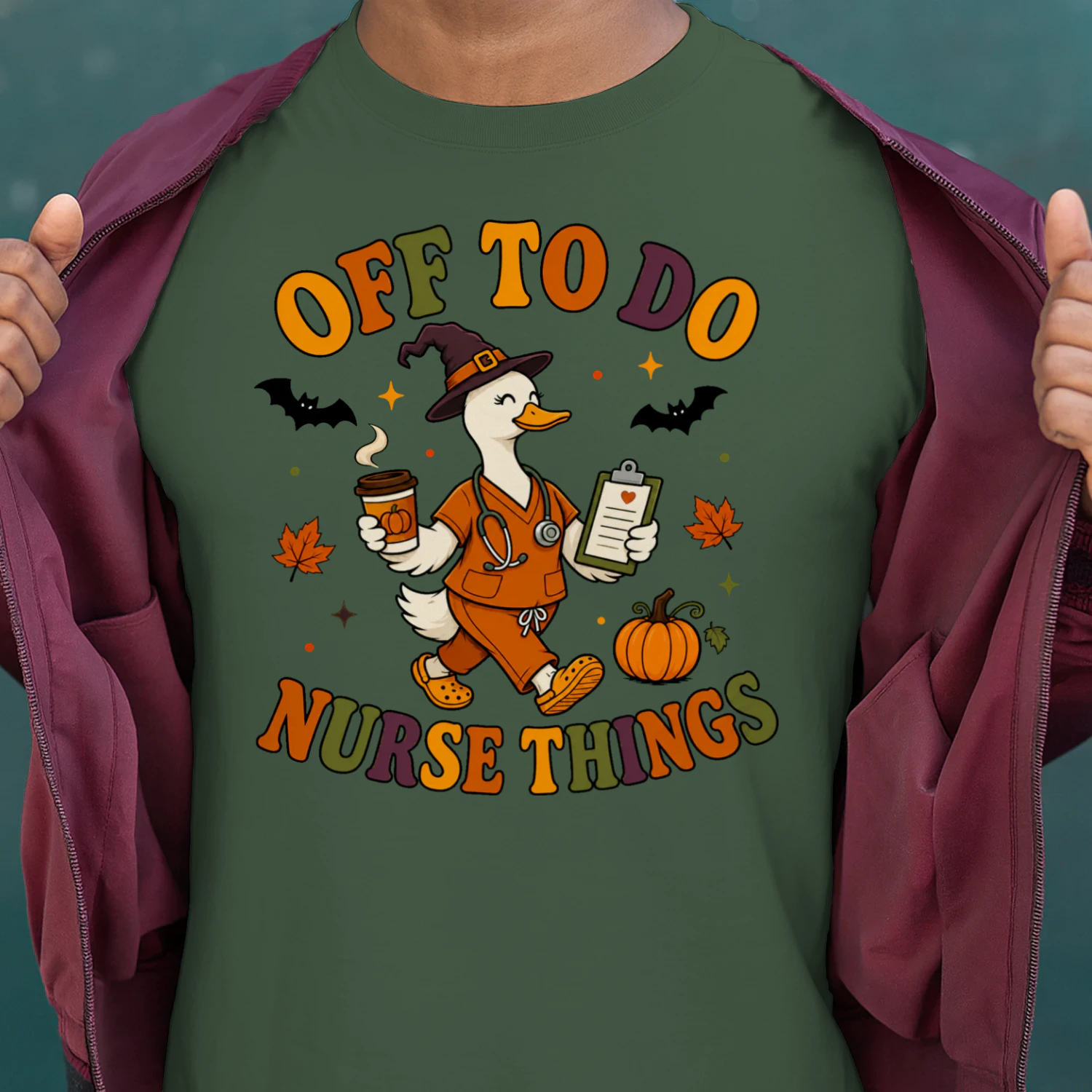 Funny Nurse Shirt – Halloween Duck Nurse