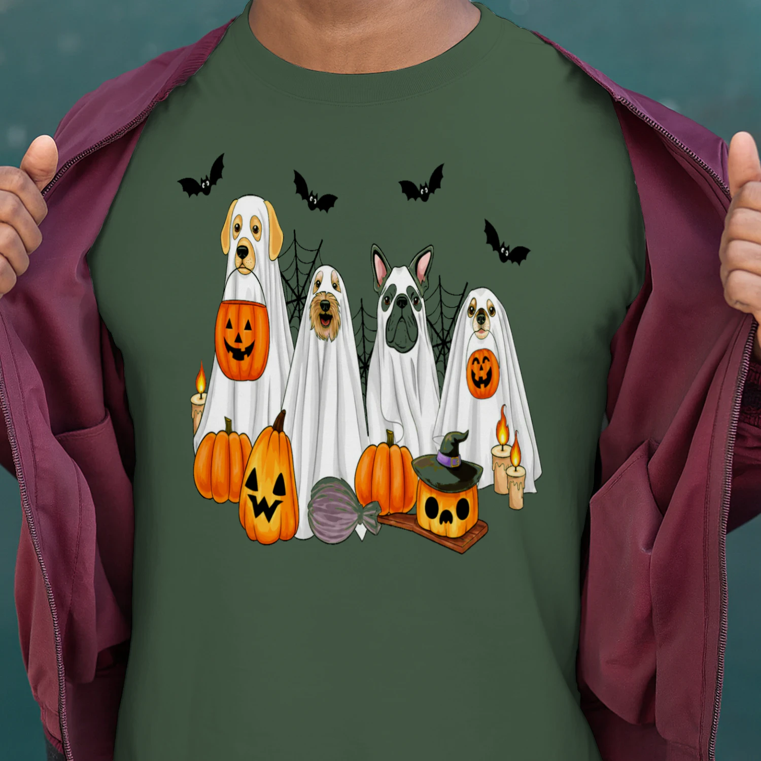 Halloween Dog Shirt – Cute Ghost Costume Dogs