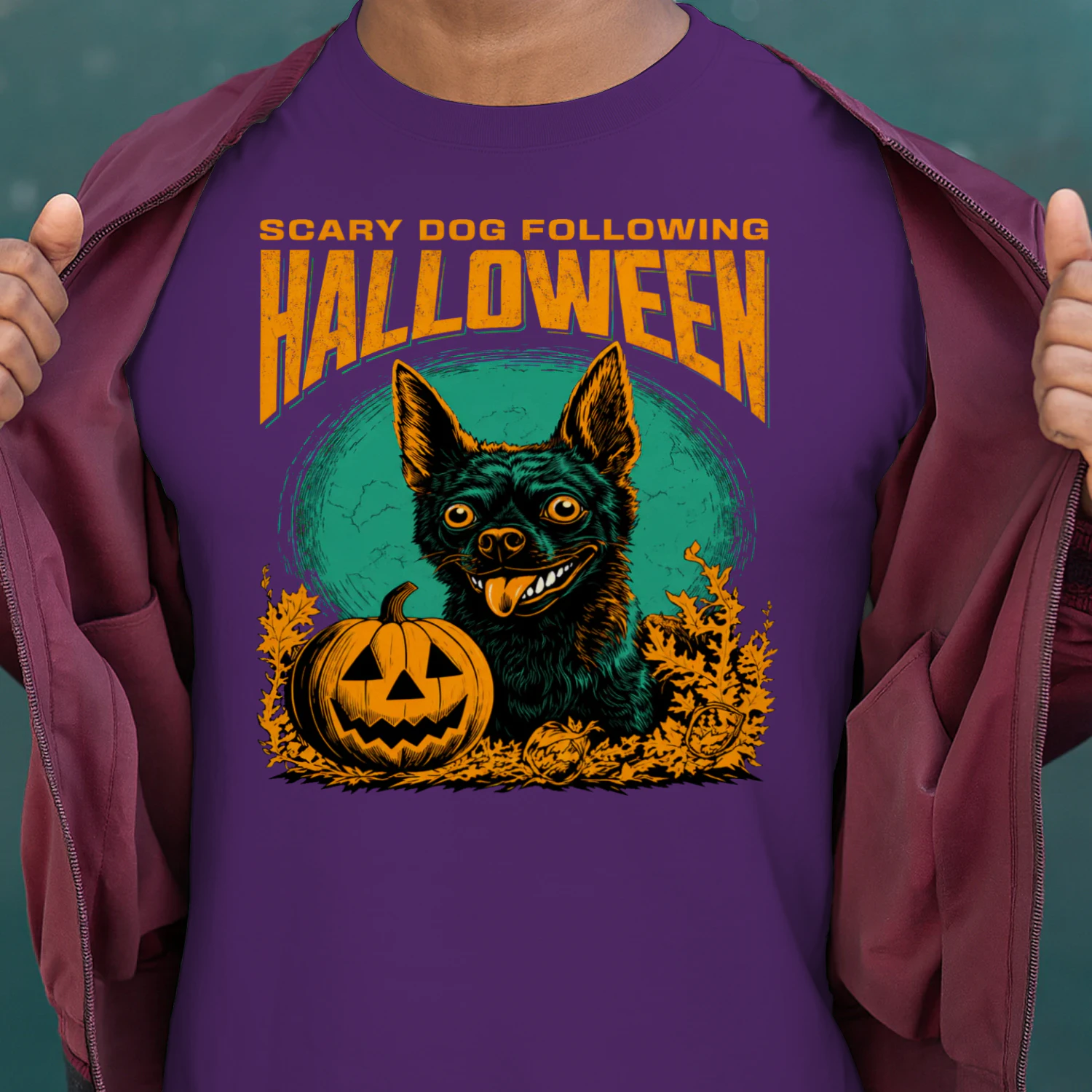 French Bulldog Pumpkin Shirt - Spooky Halloween Dog Lover Graphic Tee