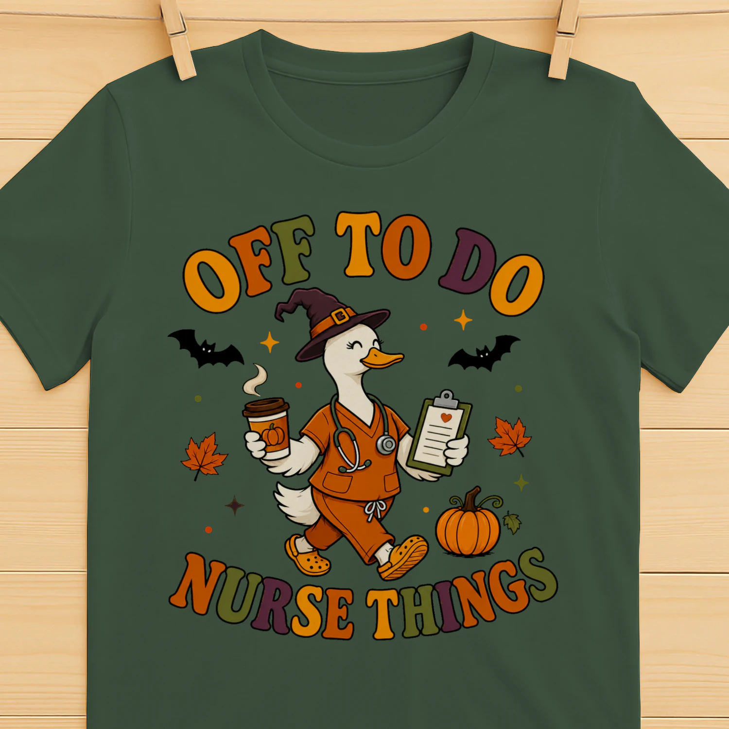 Funny Nurse Shirt – Halloween Duck Nurse