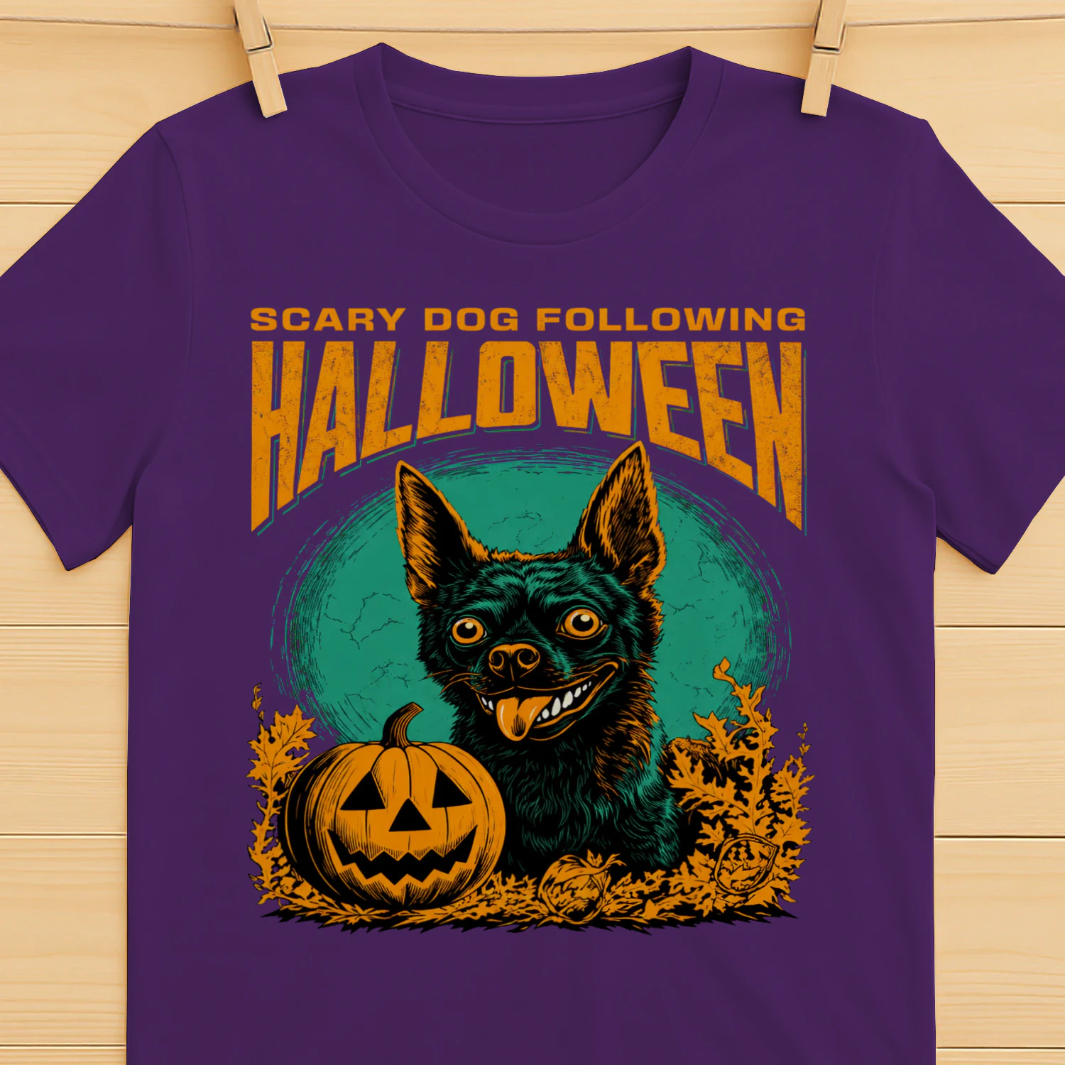 French Bulldog Pumpkin Shirt - Spooky Halloween Dog Lover Graphic Tee