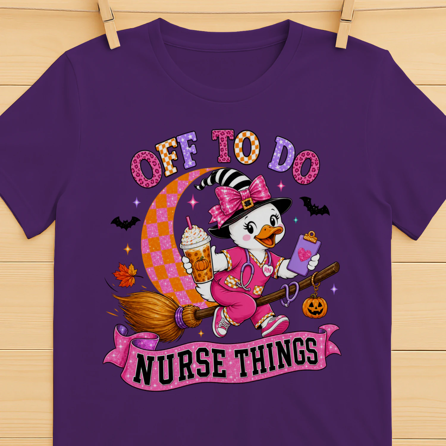Funny Nurse Shirt – Pink Witch Duck Nurse