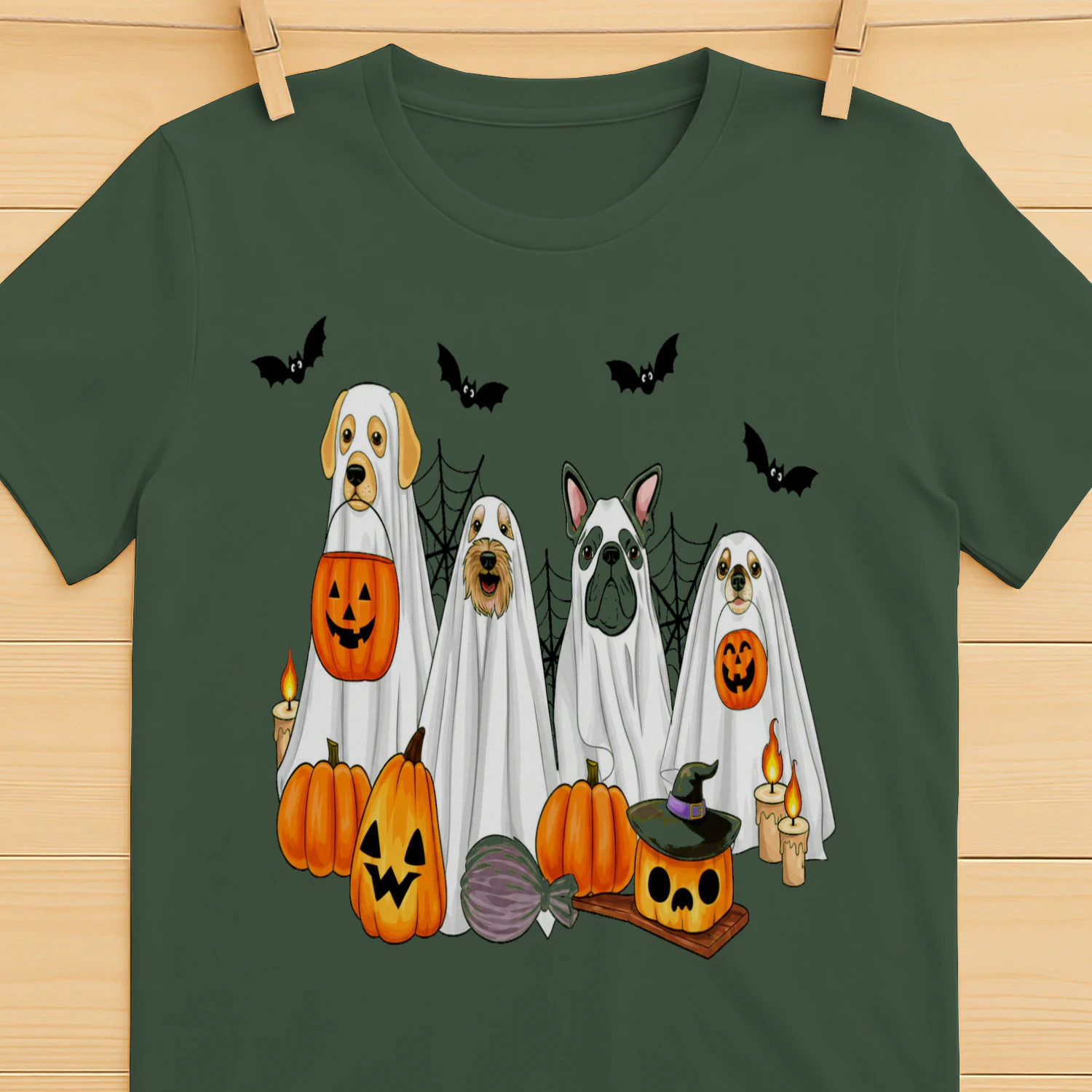 Halloween Dog Shirt – Cute Ghost Costume Dogs
