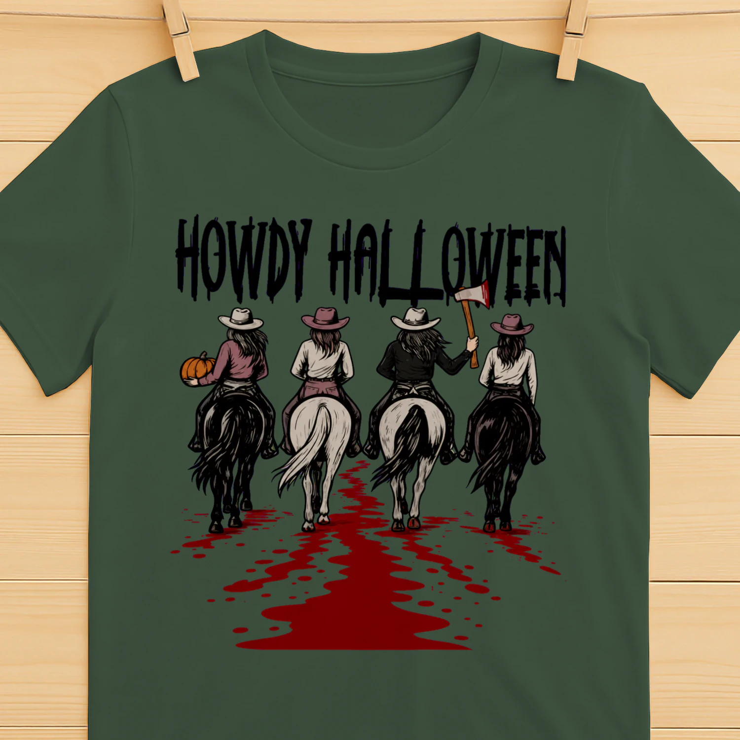 Howdy Halloween Western Shirt - Spooky Cowboy Ghost Rider Tee