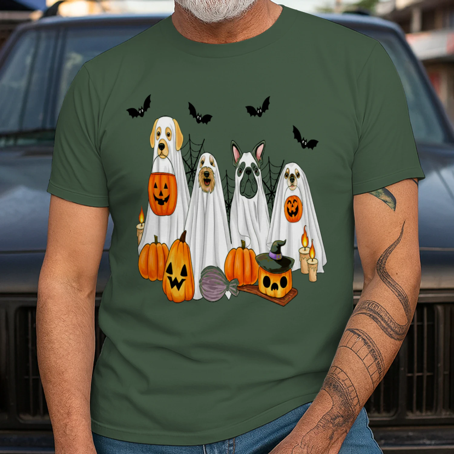Halloween Dog Shirt – Cute Ghost Costume Dogs