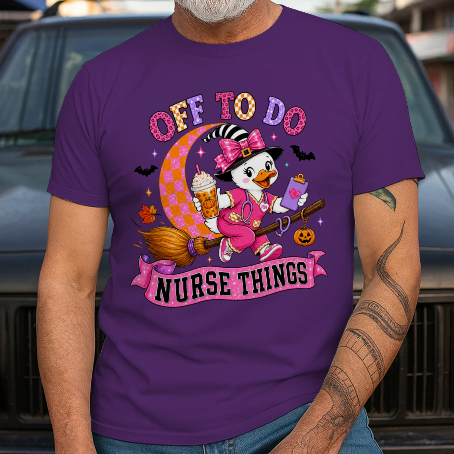 Funny Nurse Shirt – Pink Witch Duck Nurse