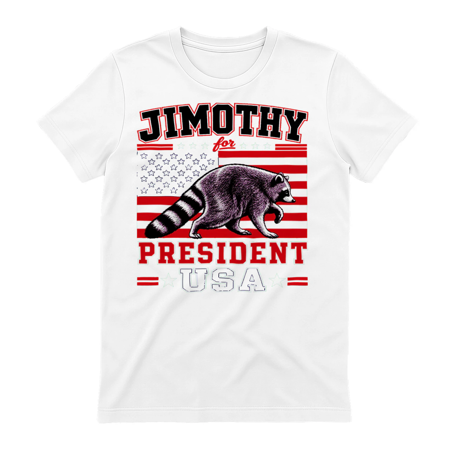 Jimothy President USA Raccoon American Flag Funny