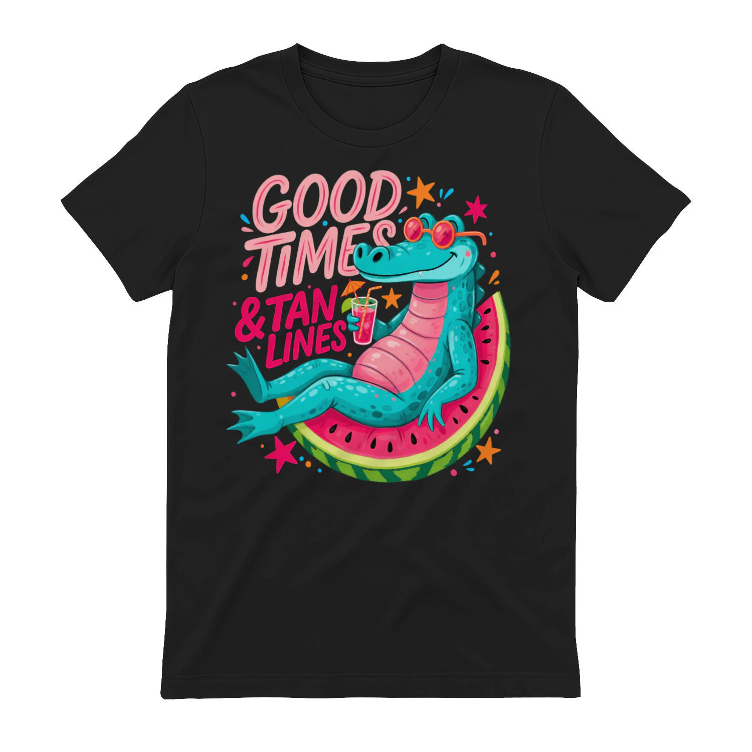 Good Times and Tan Lines Retro Gecko Summer 