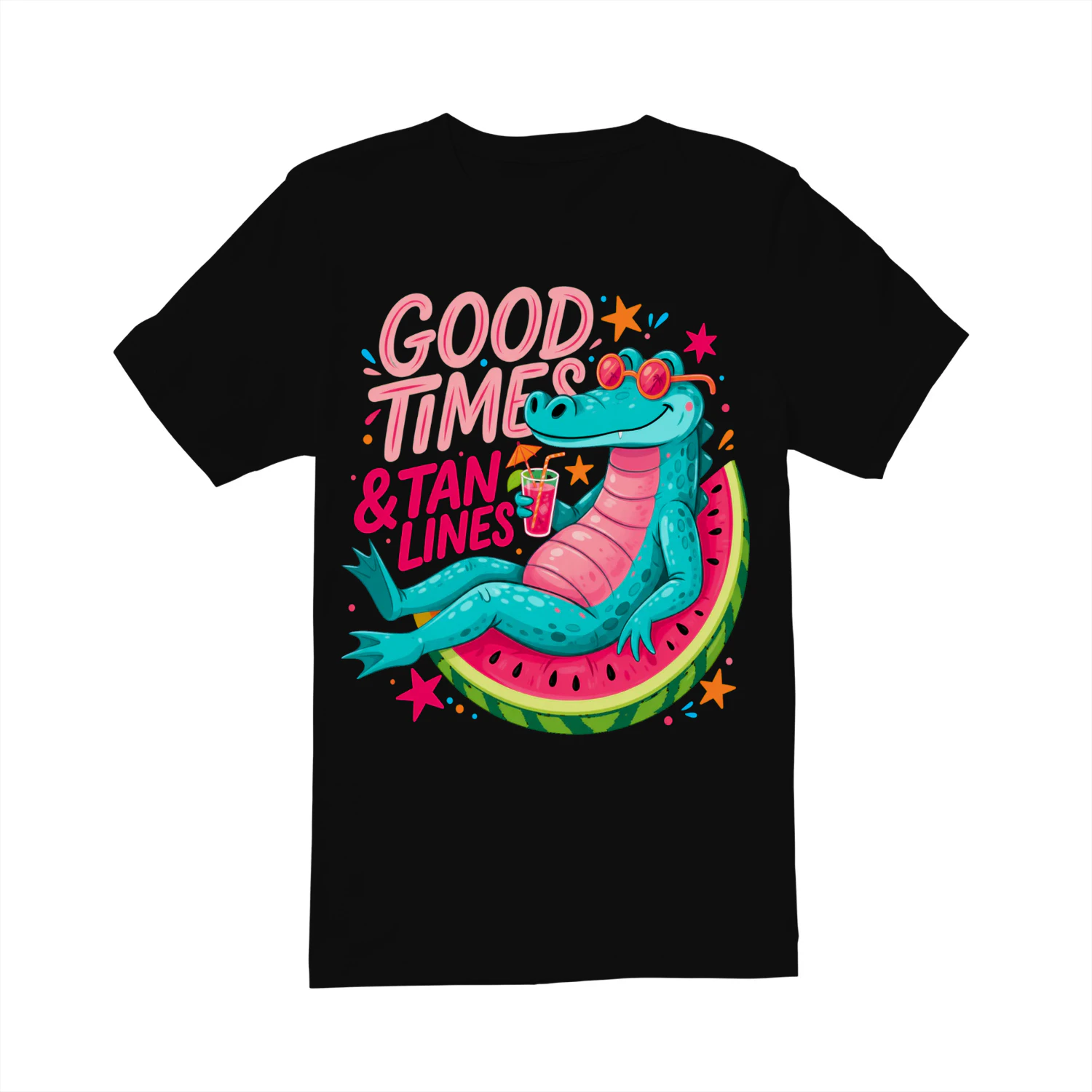 Good Times and Tan Lines Retro Gecko Summer 