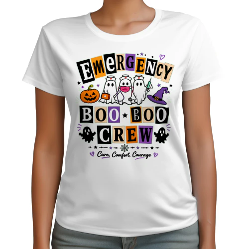 Emergency Boo Boo Crew Ghost Nurse Halloween