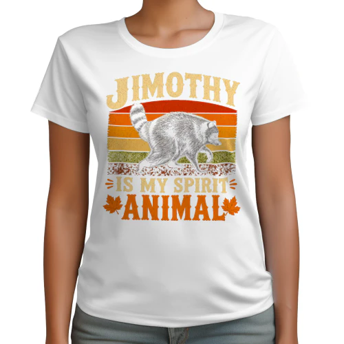 Jimothy Is My Spirit Animal Raccoon Retro Sunset