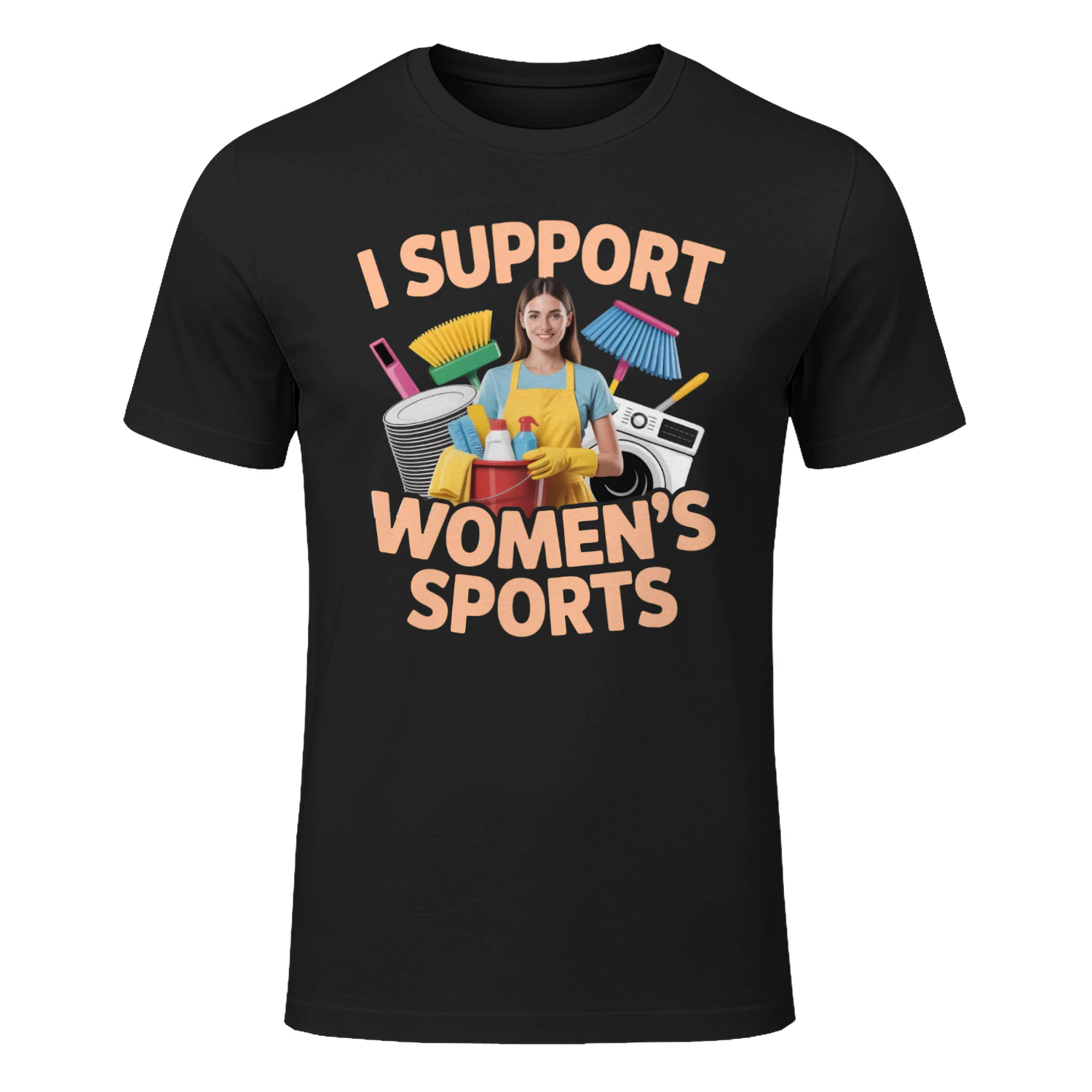 I Support Women’s Sports Funny Sarcastic Meme Husband Wife