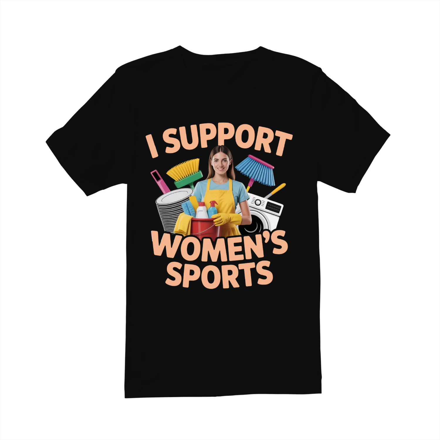 I Support Women’s Sports Funny Sarcastic Meme Husband Wife