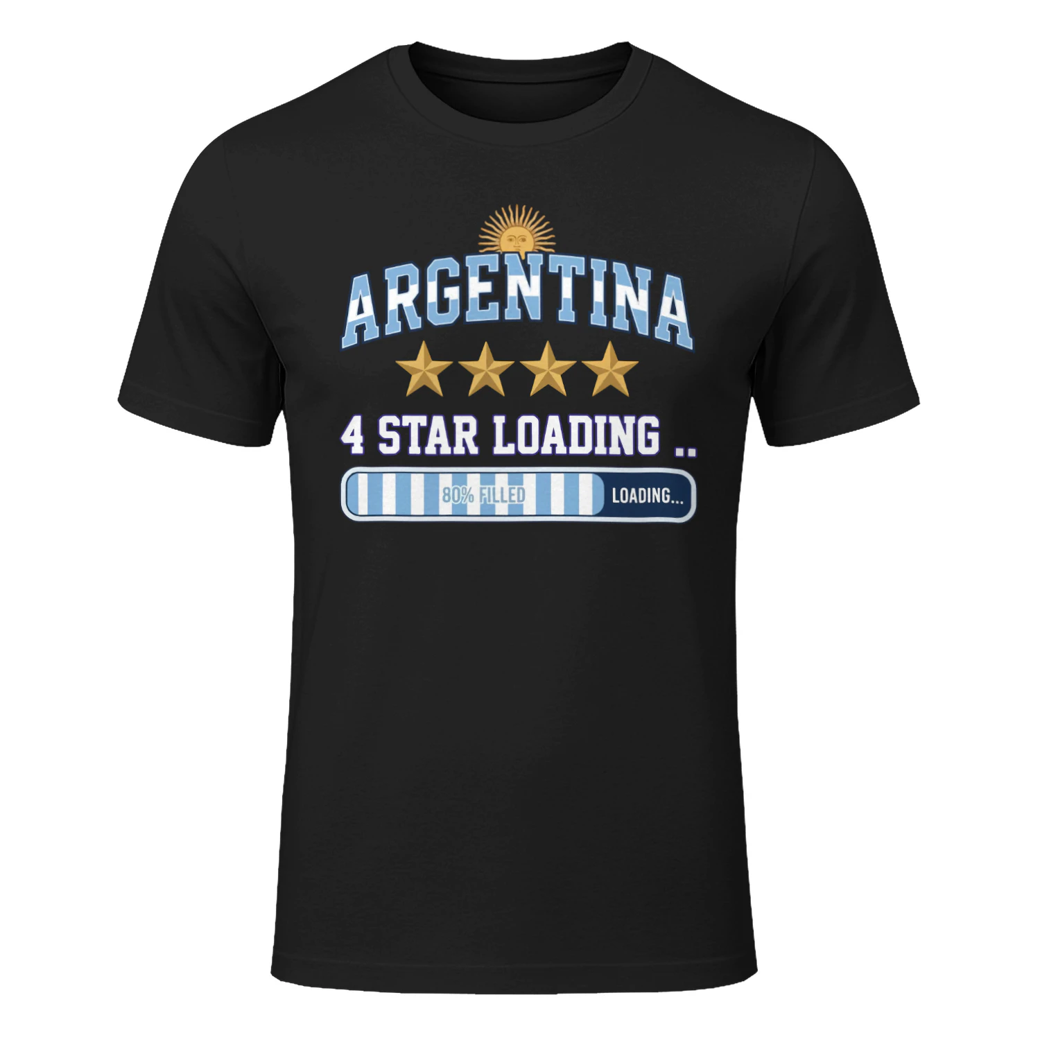 Argentina 4 Star Loading Shirt Champions 2026 Fan Tee
