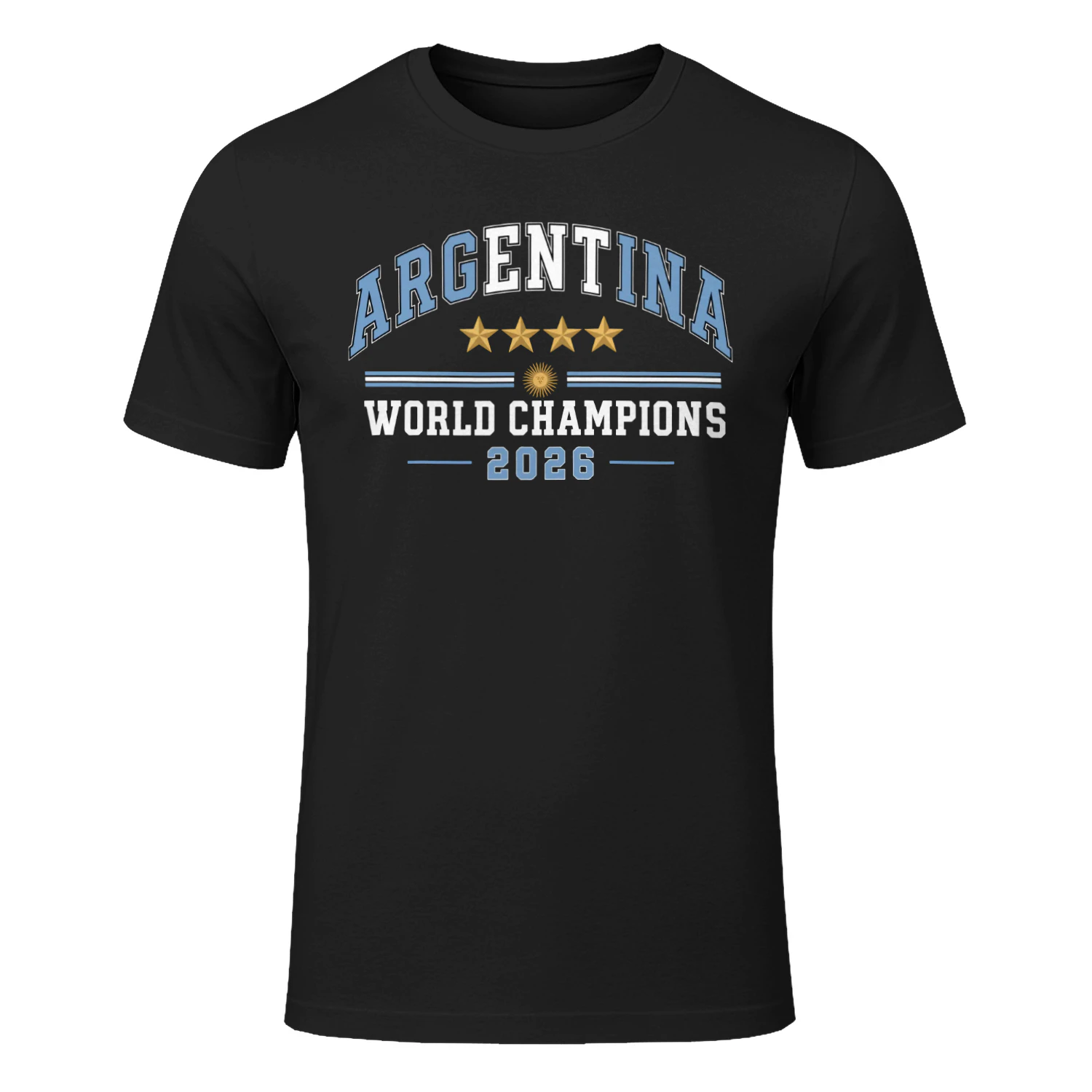 Argentina 2026 World Champions Shirt 4 Stars Argentina Football T-Shirt