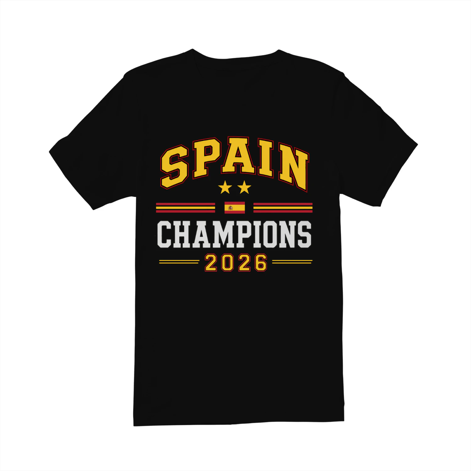 Spain 2026 World Champions Shirt 2 Stars Spain Football T-Shirt