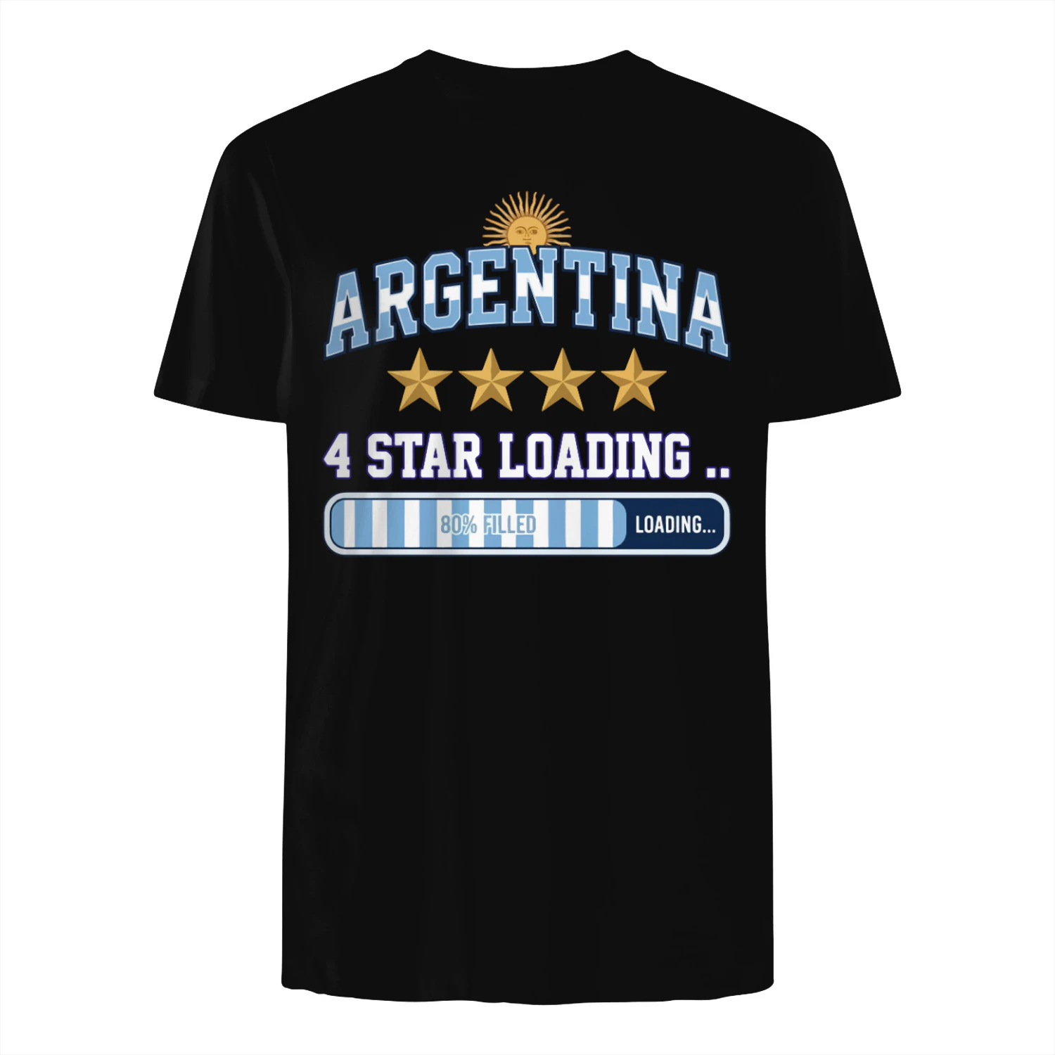 Argentina 4 Star Loading Shirt Champions 2026 Fan Tee