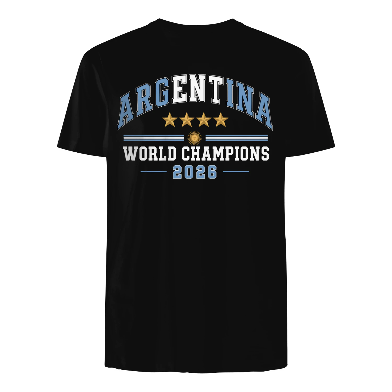 Argentina 2026 World Champions Shirt 4 Stars Argentina Football T-Shirt