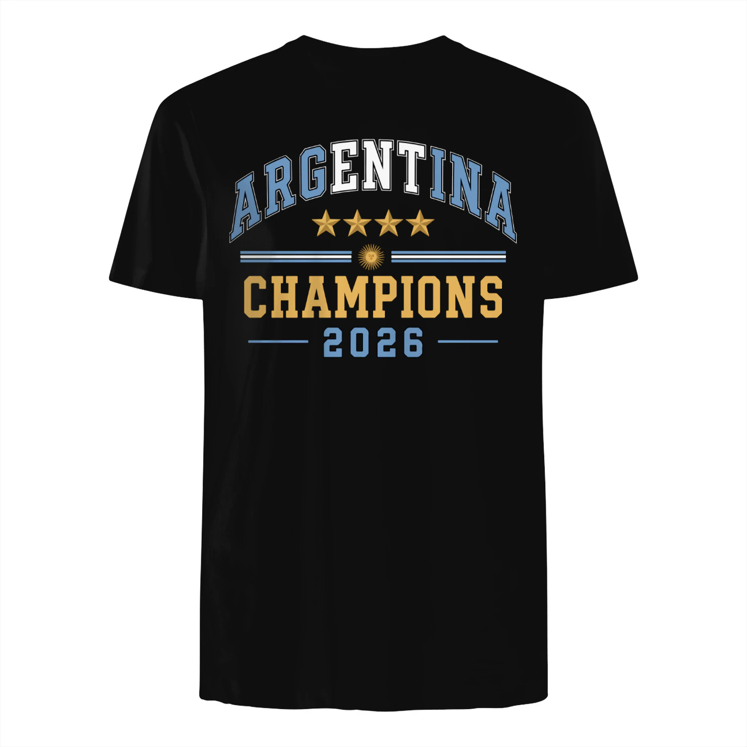 Argentina 2026 Champions Shirt 4 Stars Argentina Football T-Shirt