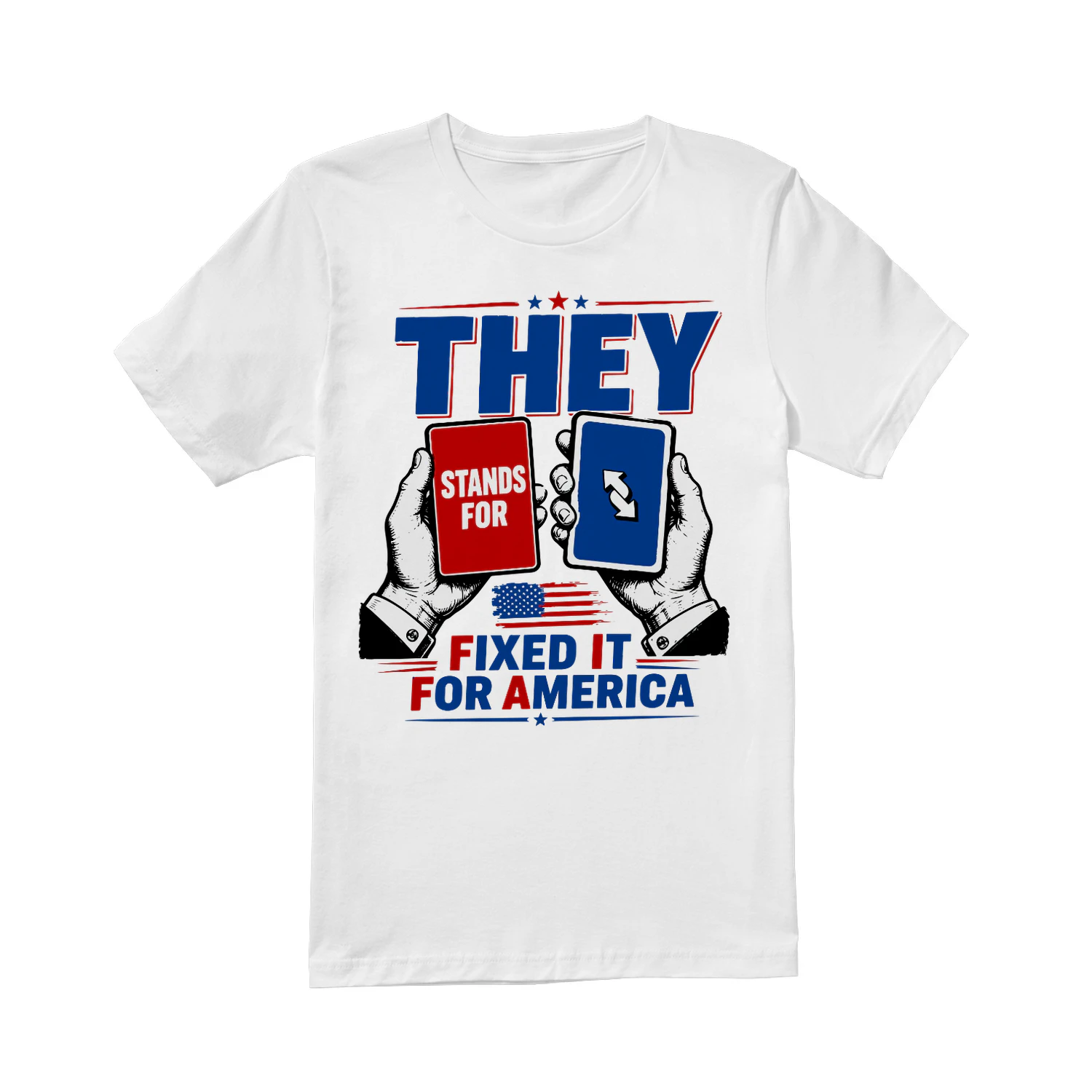 Fixed It For America Shirt Funny Soccer Referee Card USA Football Fan T-Shirt