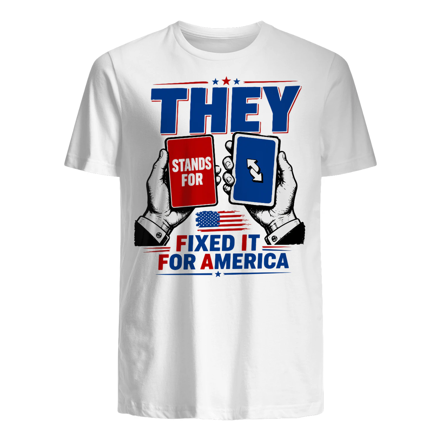Fixed It For America Shirt Funny Soccer Referee Card USA Football Fan T-Shirt