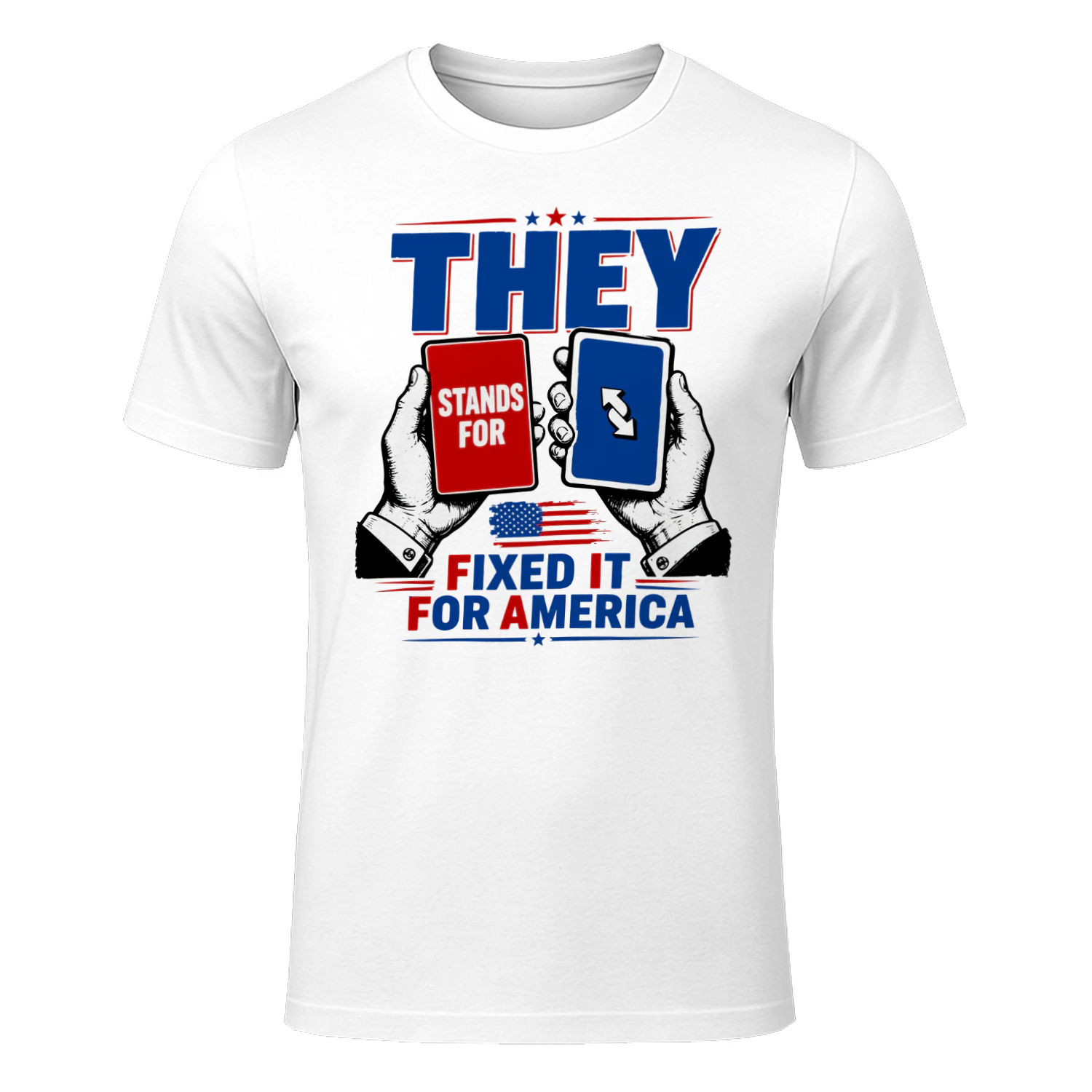 Fixed It For America Shirt Funny Soccer Referee Card USA Football Fan T-Shirt