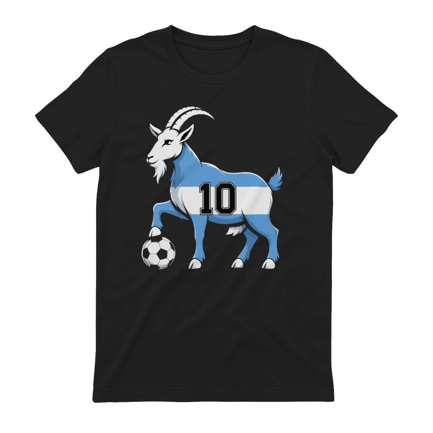 Argentina Goat Soccer Fan Shirt Number 10 Argentina Football T-Shirt GOAT Leo Inspired Argentina Jersey Tee for Men Women Kids