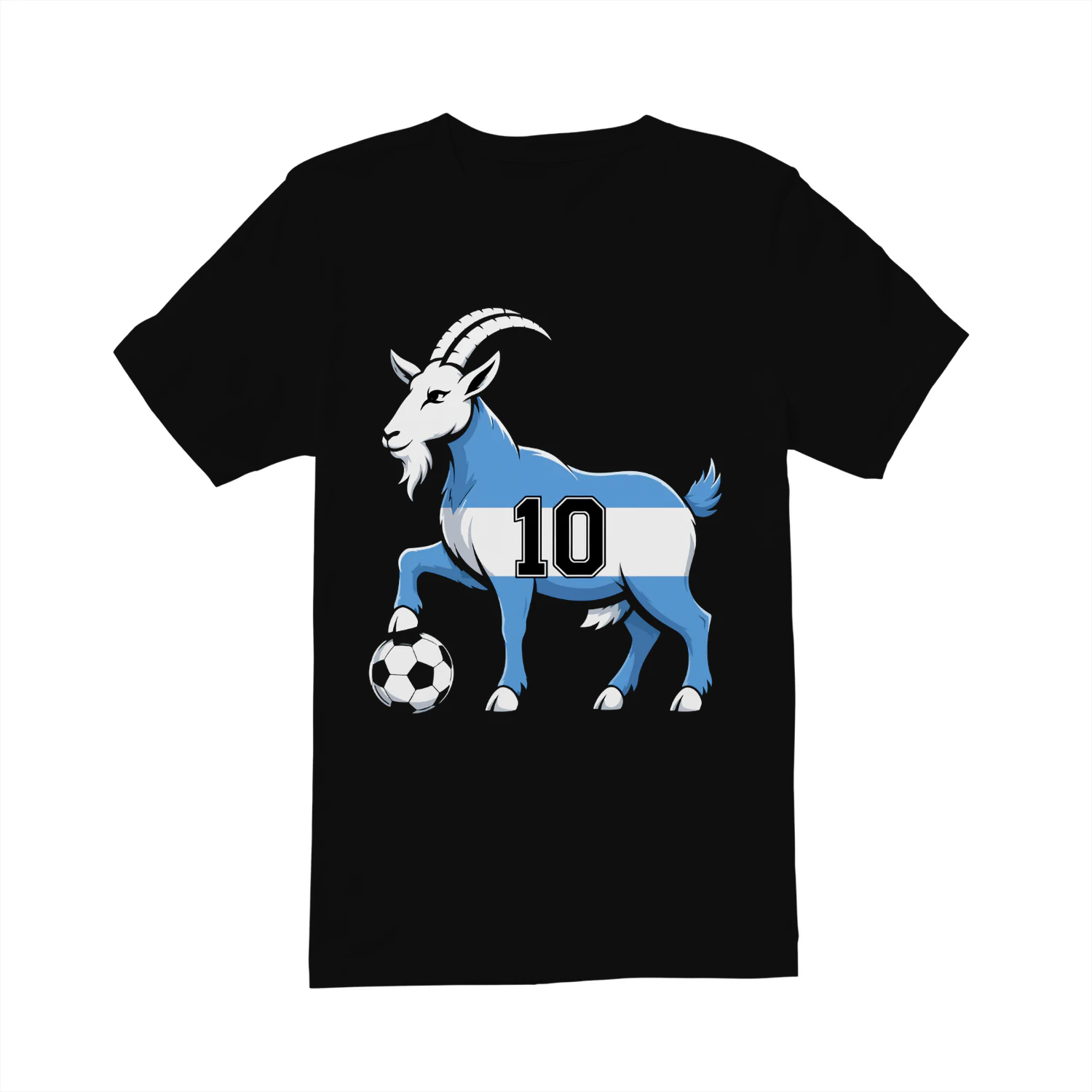 Argentina Goat Soccer Fan Shirt Number 10 Argentina Football T-Shirt GOAT Leo Inspired Argentina Jersey Tee for Men Women Kids