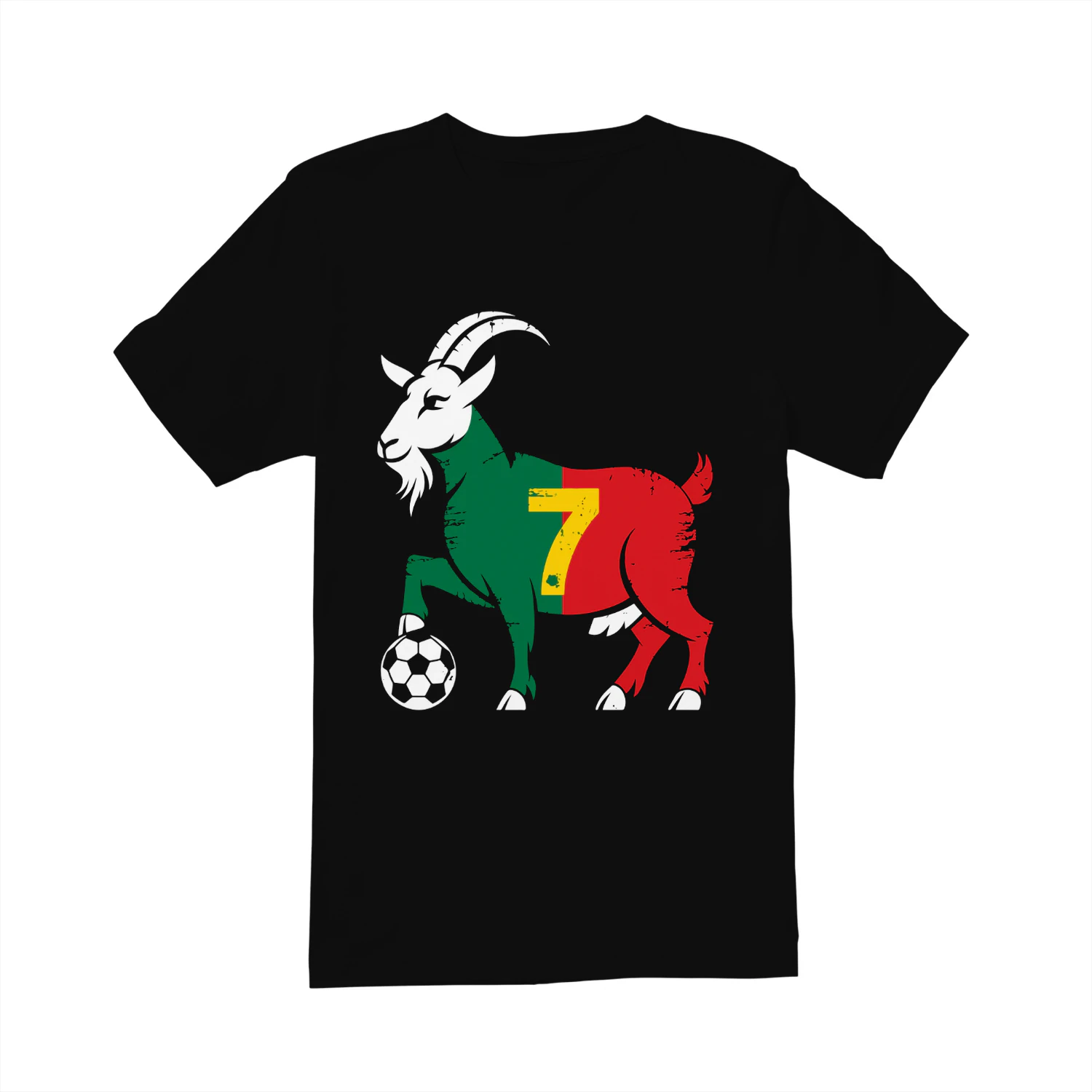 Portugal Goat 7 Football Shirt Vintage Football Fan T-Shirt | Portuguese Football Tee