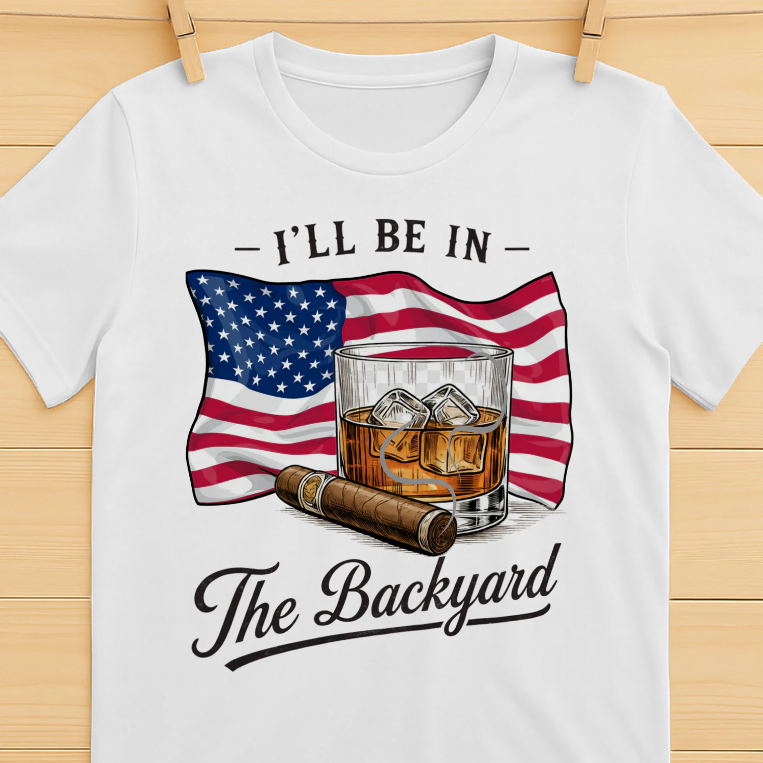 i`ll be in the Backyard T-SHIRT