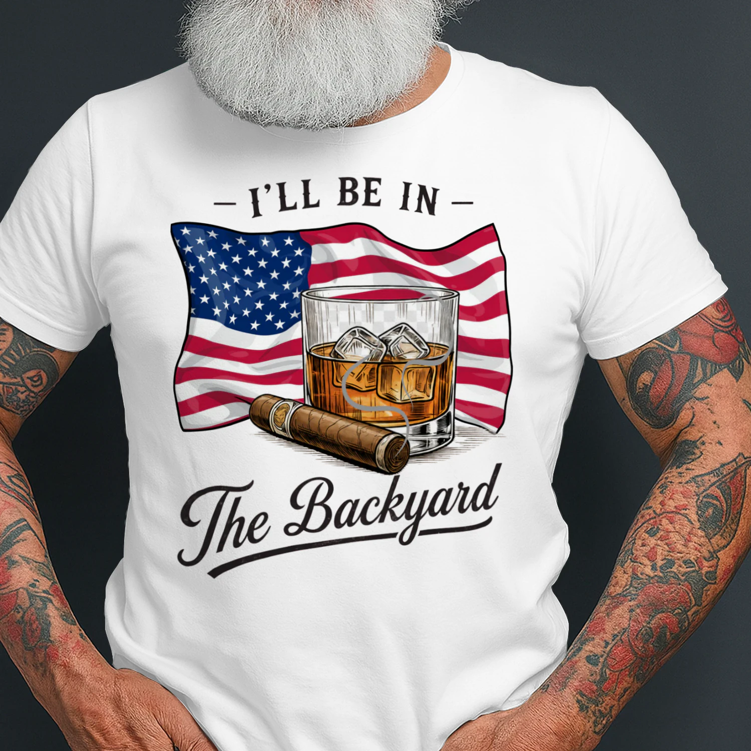 i`ll be in the Backyard T-SHIRT