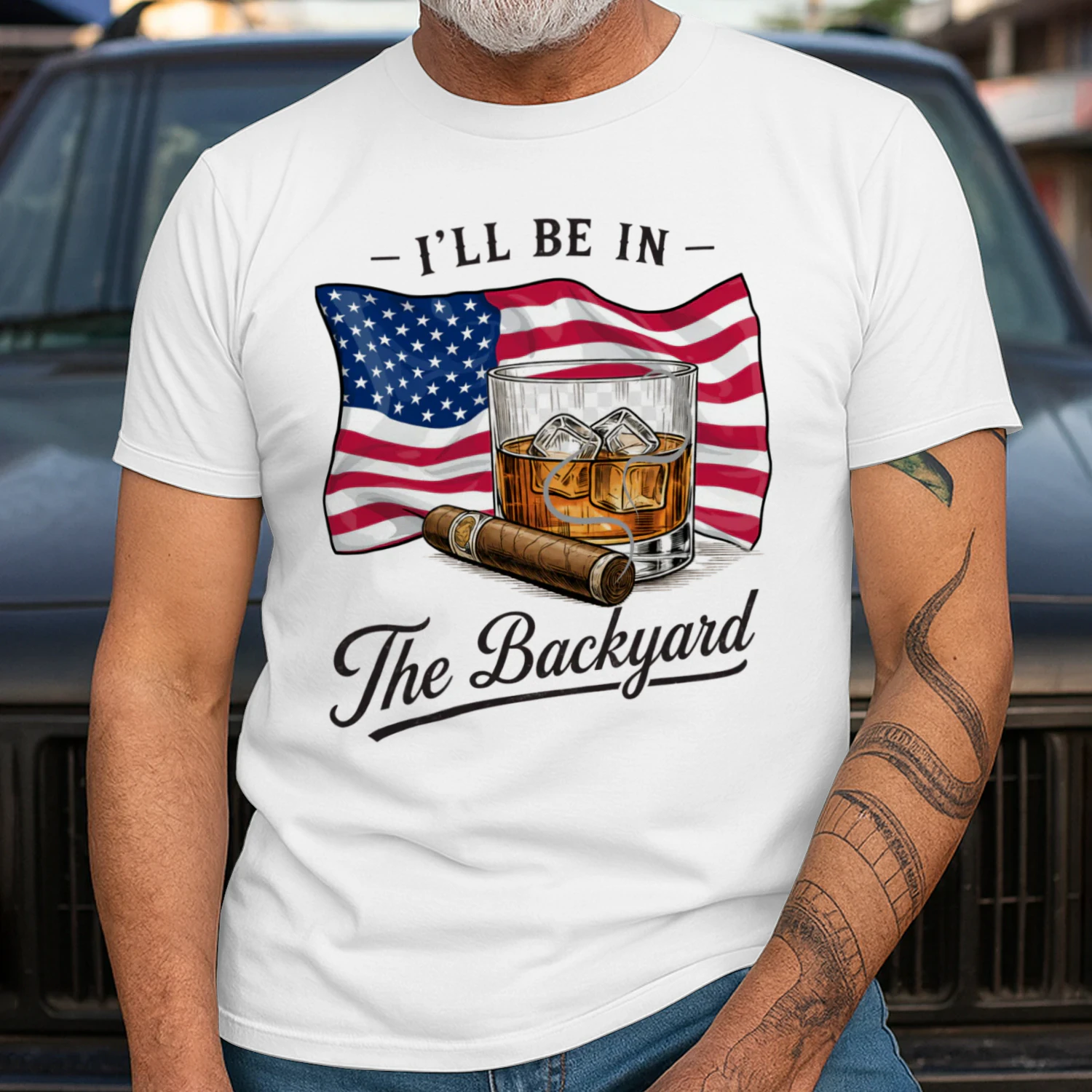 i`ll be in the Backyard T-SHIRT