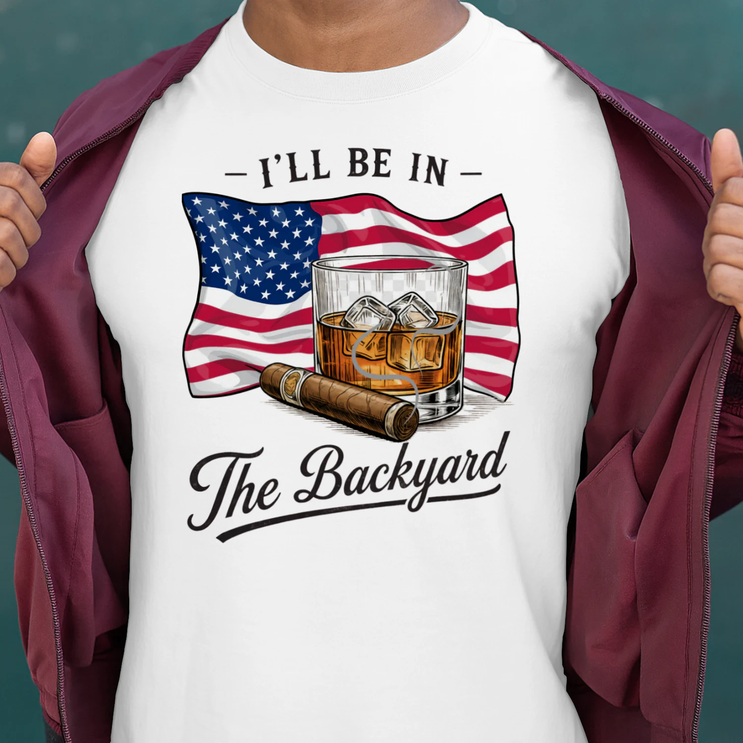 i`ll be in the Backyard T-SHIRT