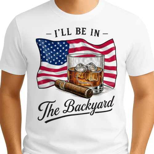 i`ll be in the Backyard T-SHIRT