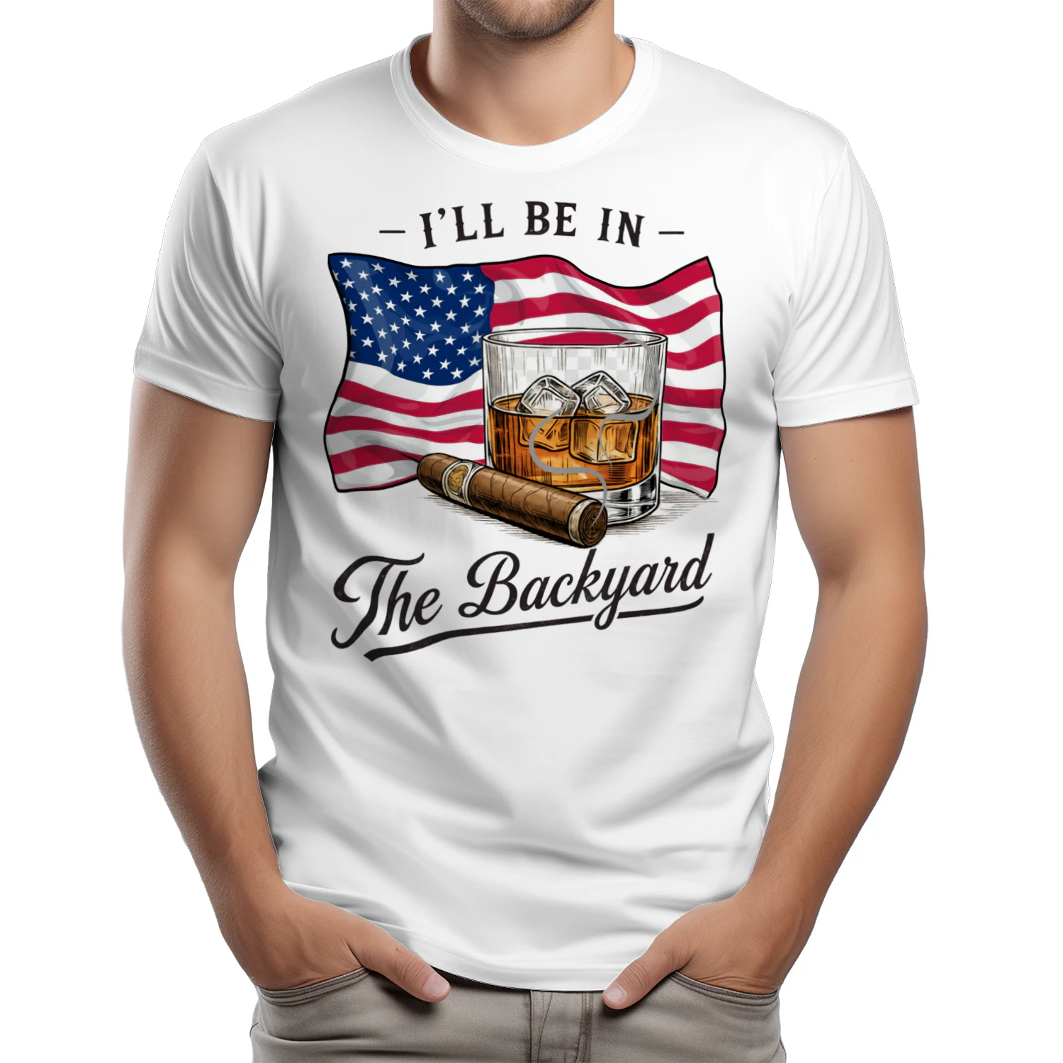 i`ll be in the Backyard T-SHIRT
