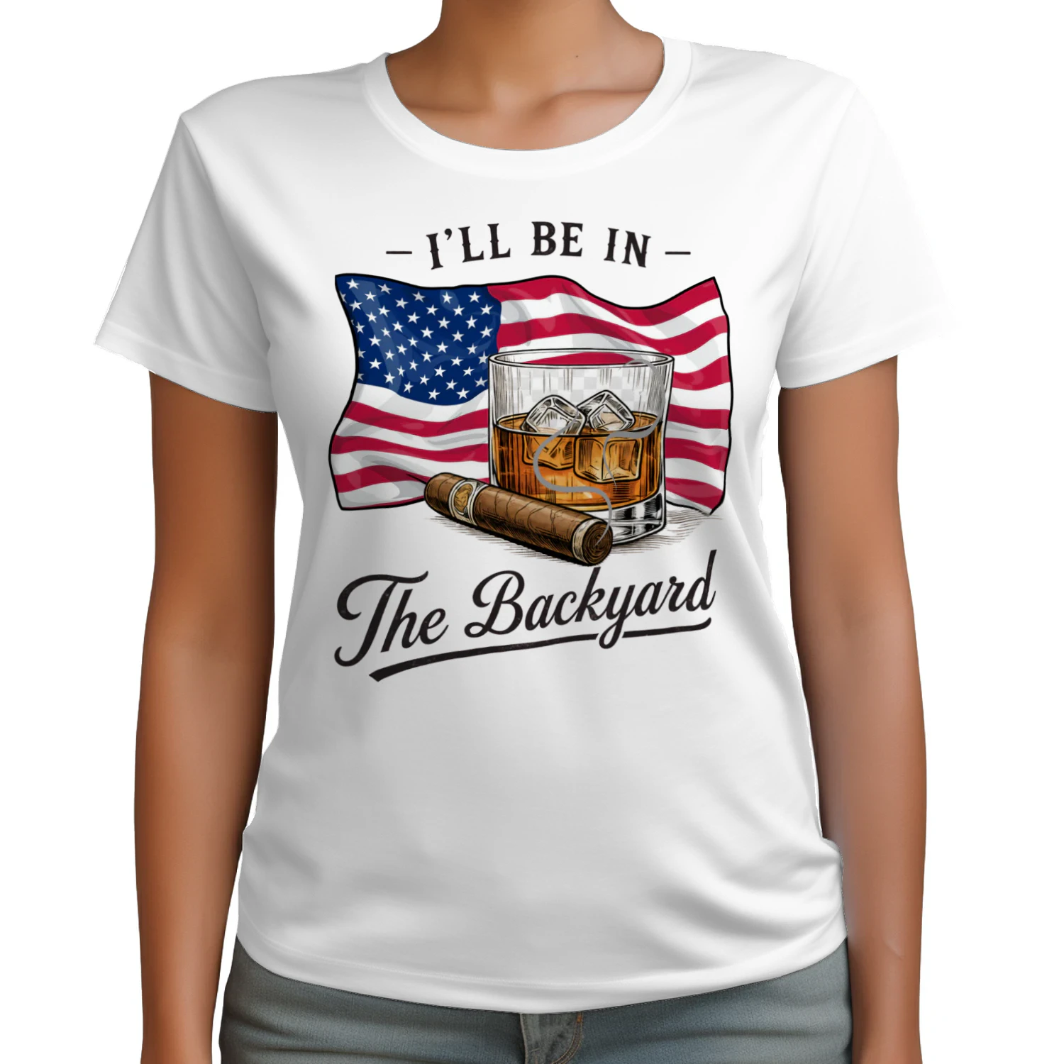 i`ll be in the Backyard T-SHIRT