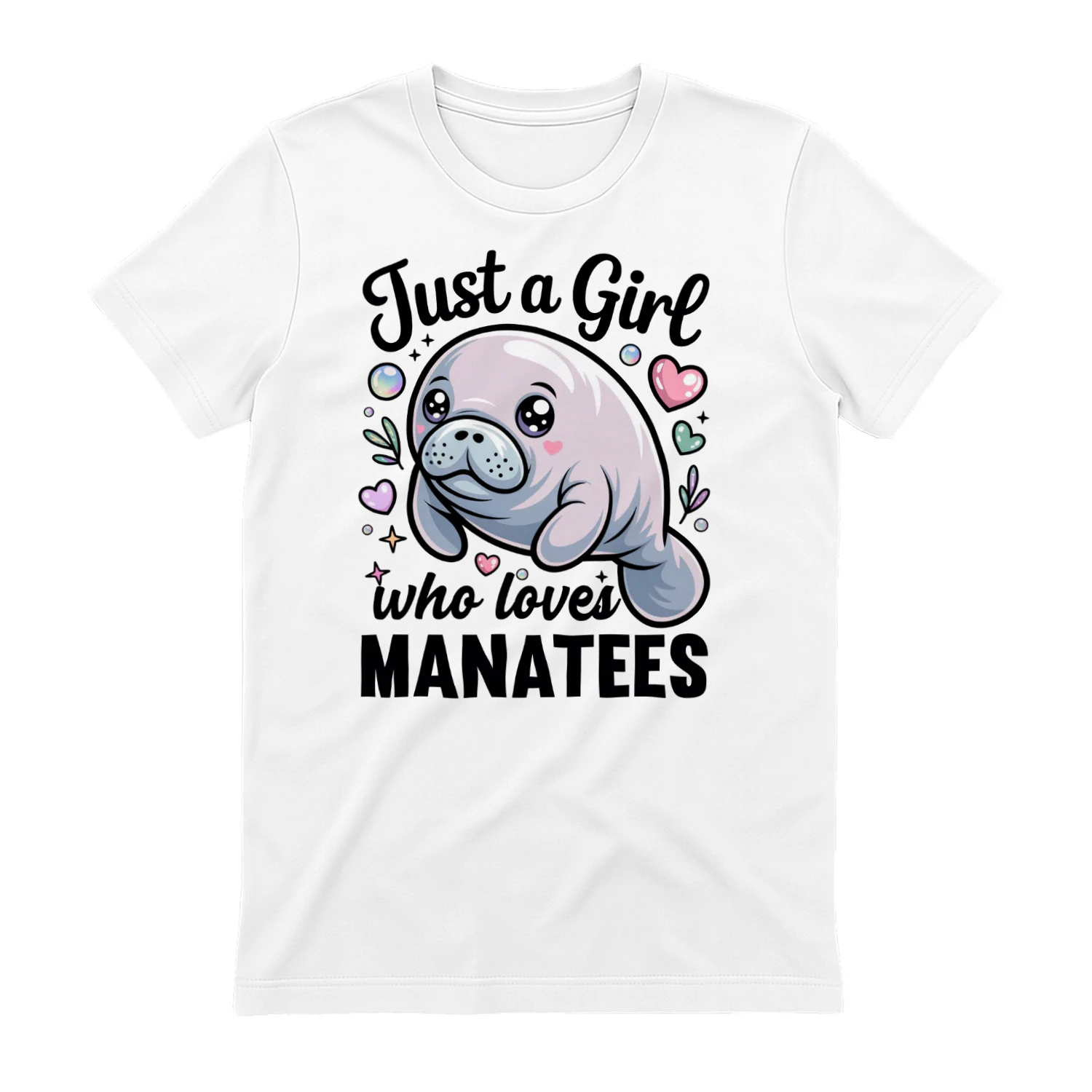 Manatee T-shirt, Just a Girl Who Loves Manatees Shirt, Cute Manatee Tee,  Manatee Lover Gifts, Sea Cow T-shirt