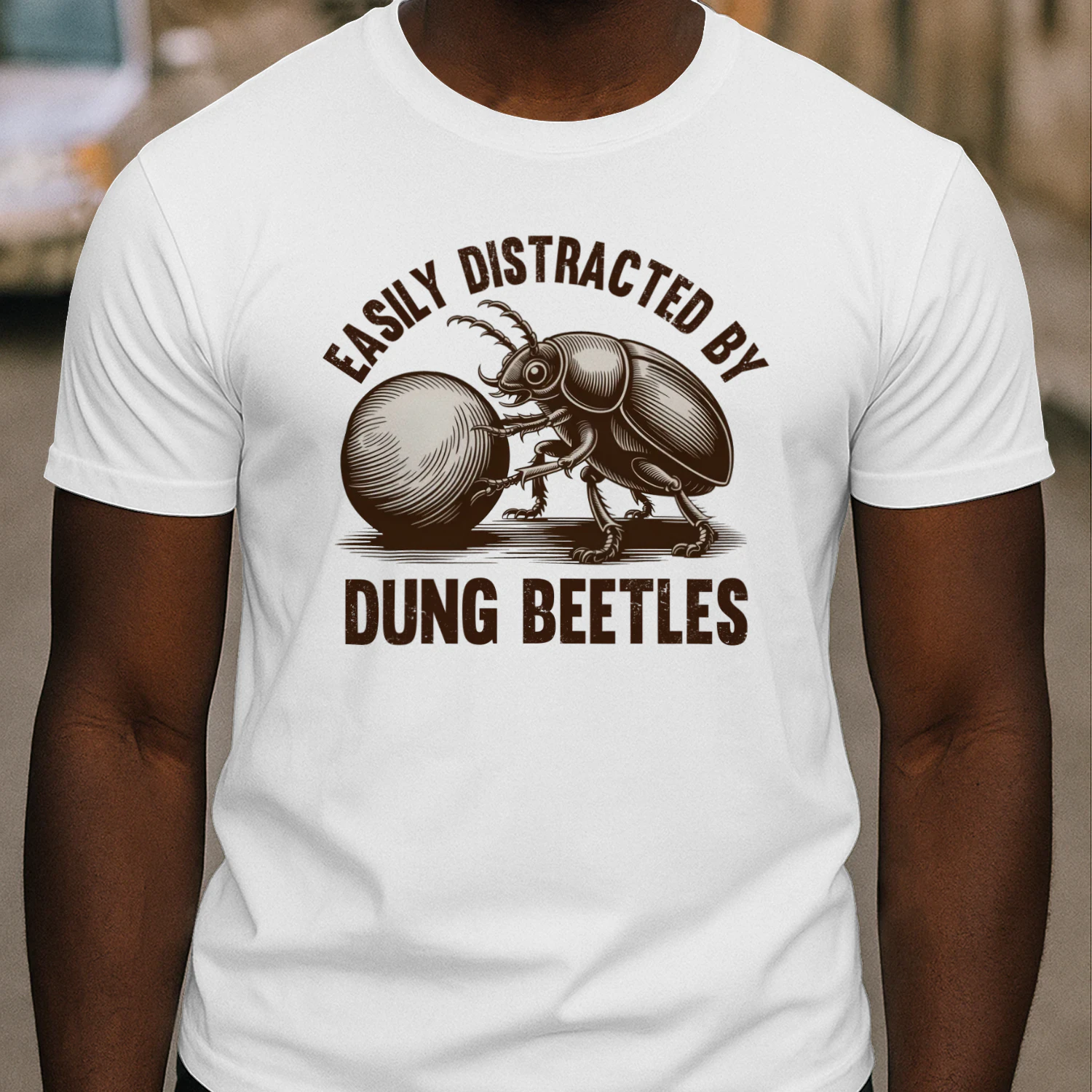 Dung Beetle Shirt, Easily Distracted By Dung Beetles, Entomology Insect T-Shirt, Dung Beetle Lover, Nature Lover Gift