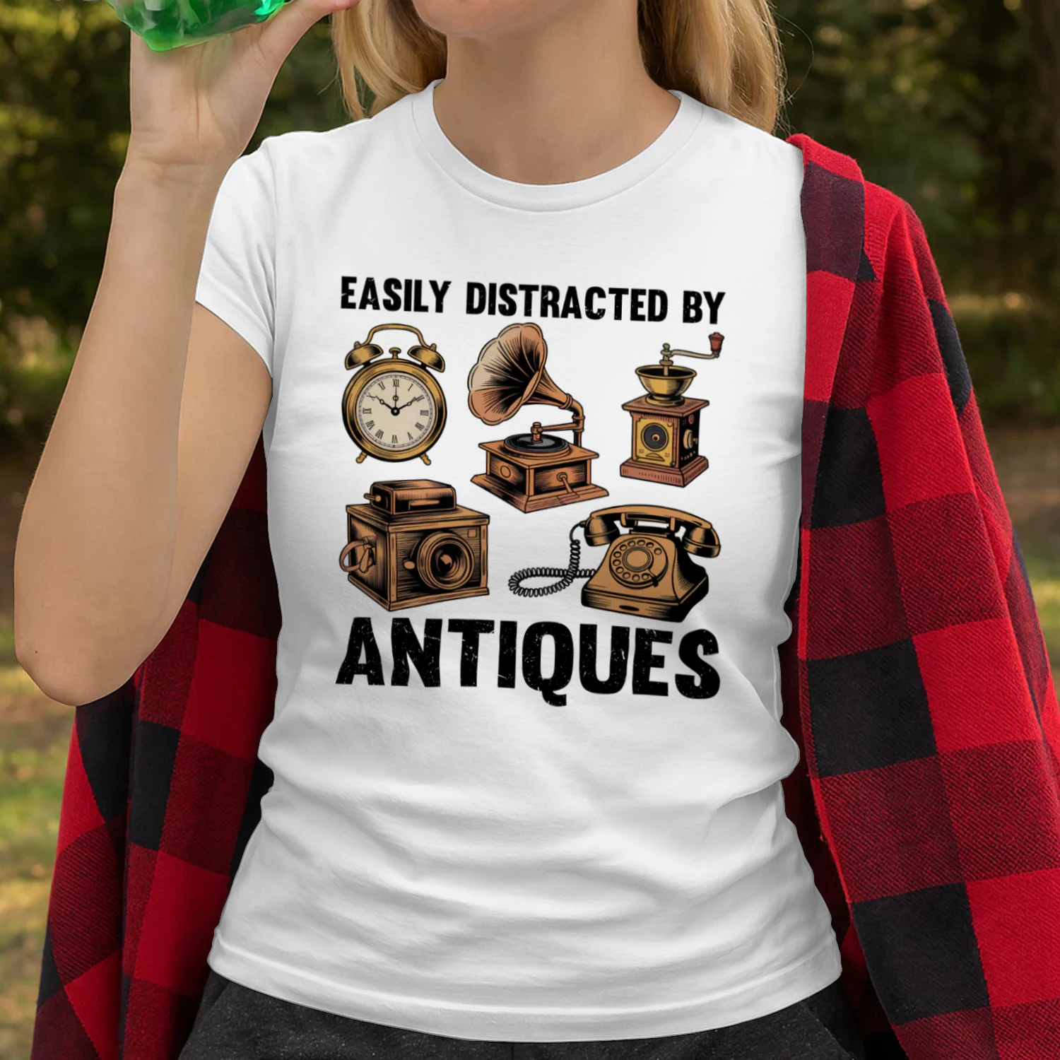 Antique T-shirt, Easily Distracted By Antiques Shirt, Antique Lover Shirt, Vintage Collector Gift, Antiquing Shirt, antique dealer Shirt