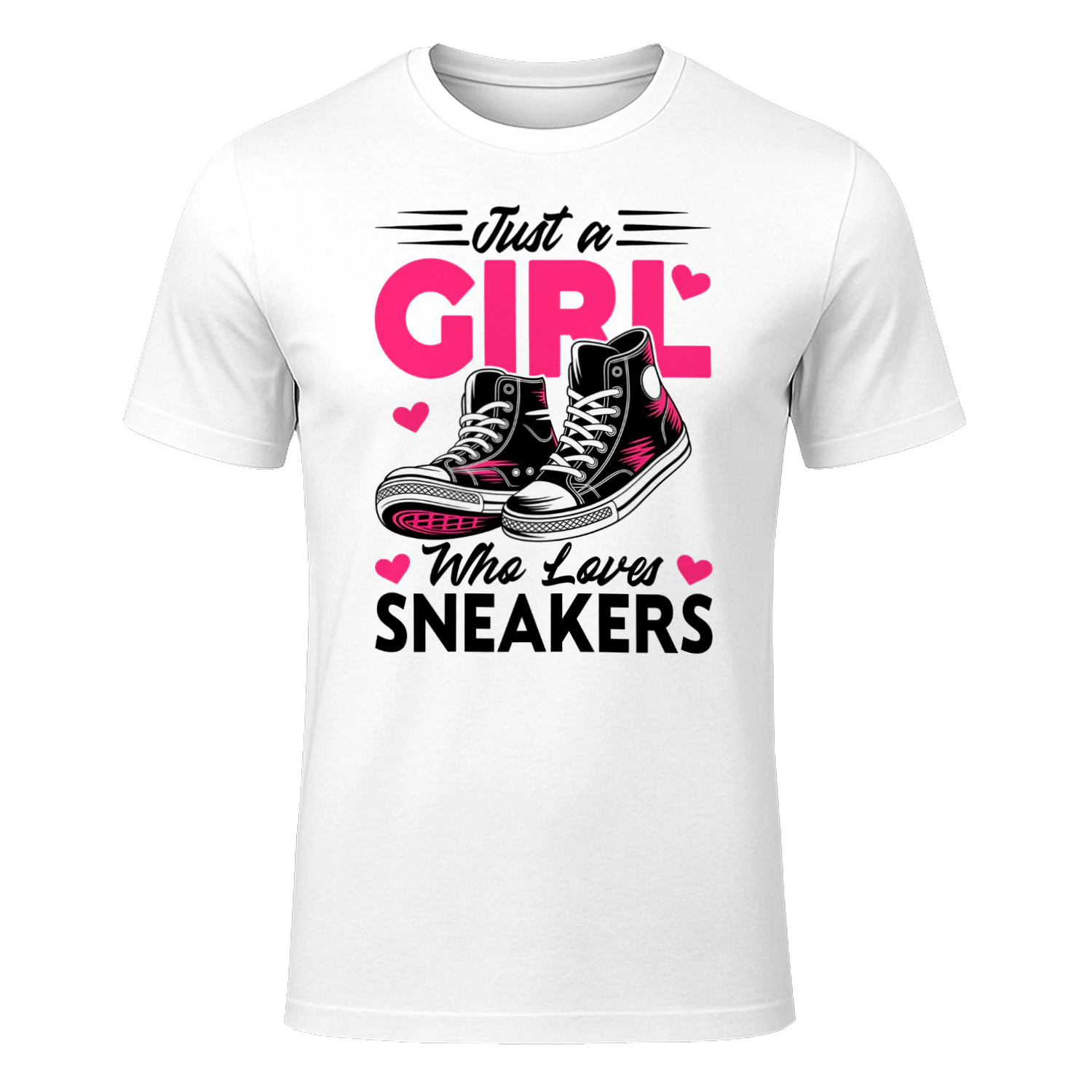 Sneakers T-shirt, Just A Girl Who Loves Sneakers Shirt, Sneaker Lover Gift,  Shoe Lover Tee, Women's Sneakers Shirt