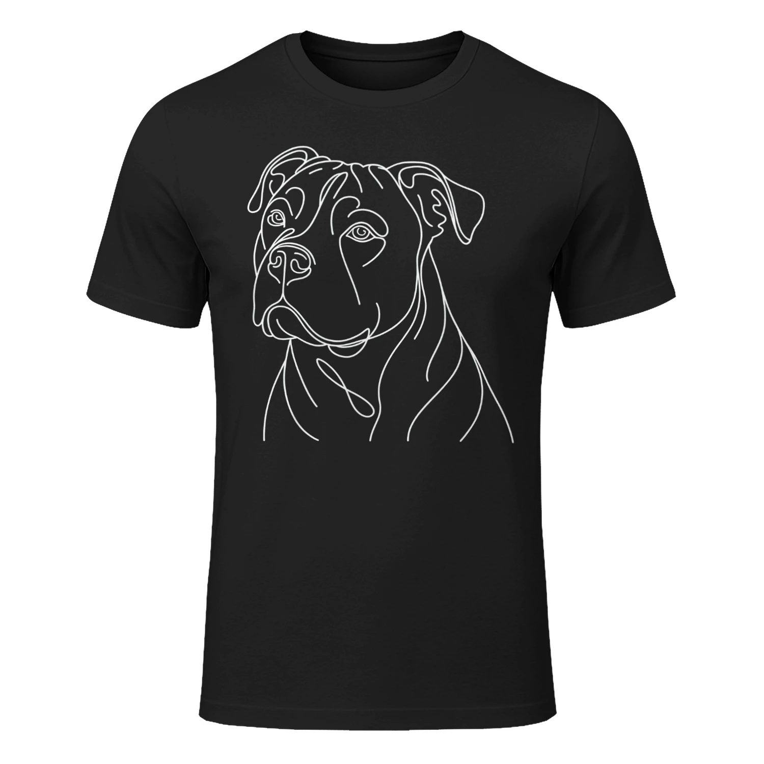 Pitbull Line Art, Pitbull T-shirt, Pitbull Lover Gift, Pitbull Owner Gift, Paws Pet, Pitbull Face T-shirt