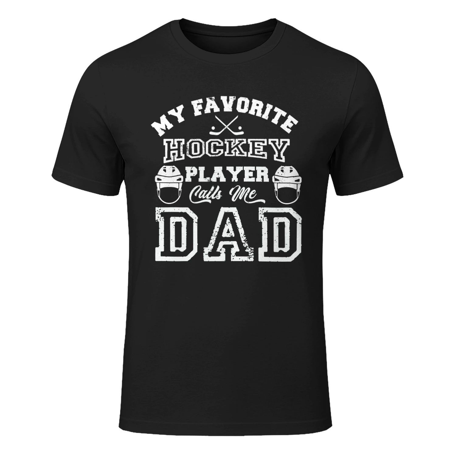 Hockey Dad Shirt, Hockey Sticks Gift, Dad Hockey Tee, My Favorite Hockey Player Calls Me Dad