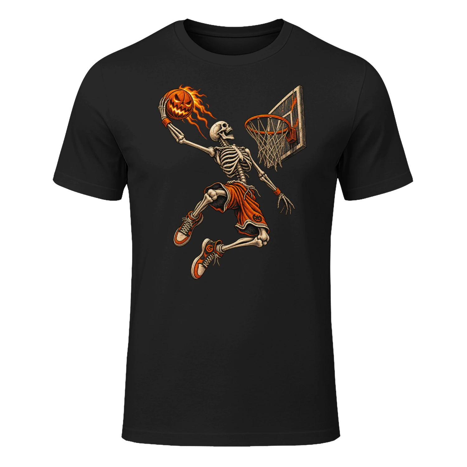 Halloween Basketball Shirt, Skeleton Basketball T Shirt, Spooky Basketball Tee, Vintage Skull Dunk Shirt, Basketball Player Gift
